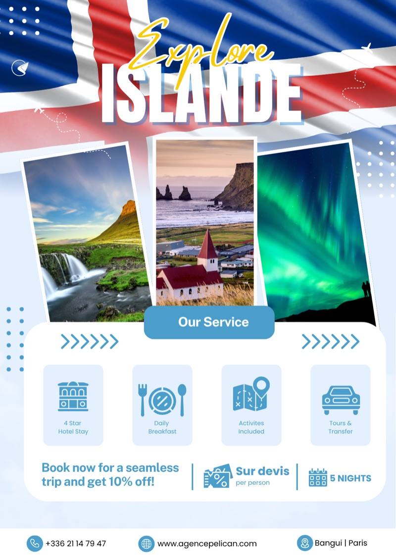 Explore Islande — formule voyage Pélican