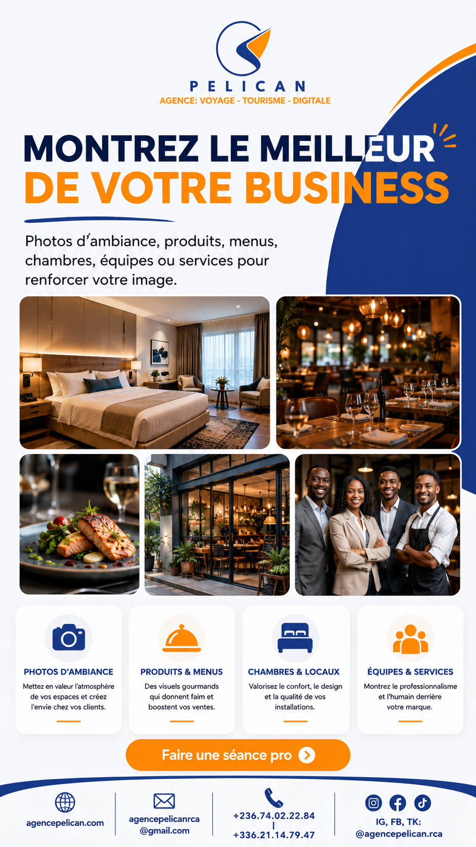Visuel Pélican pour les photos business professionnelles