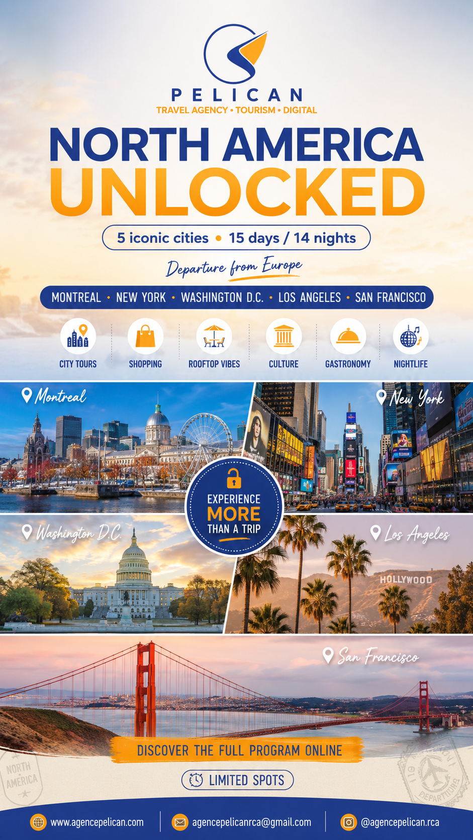 USA Tour — affiche officielle du séjour