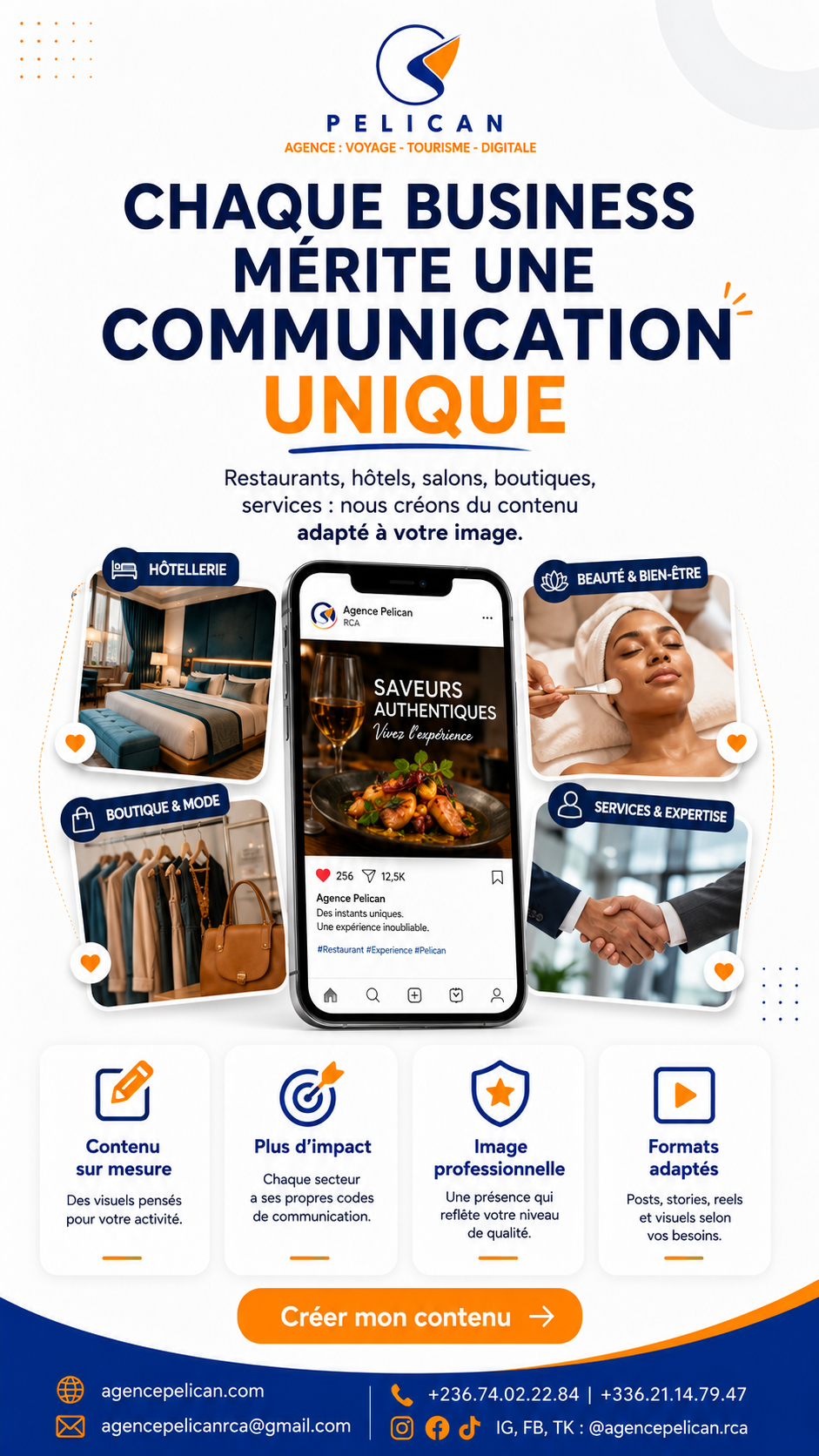 Visuel Pélican pour une communication sur mesure