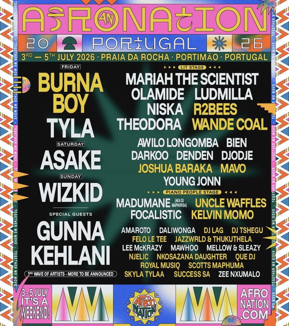 Affiche Afro Nation Portugal