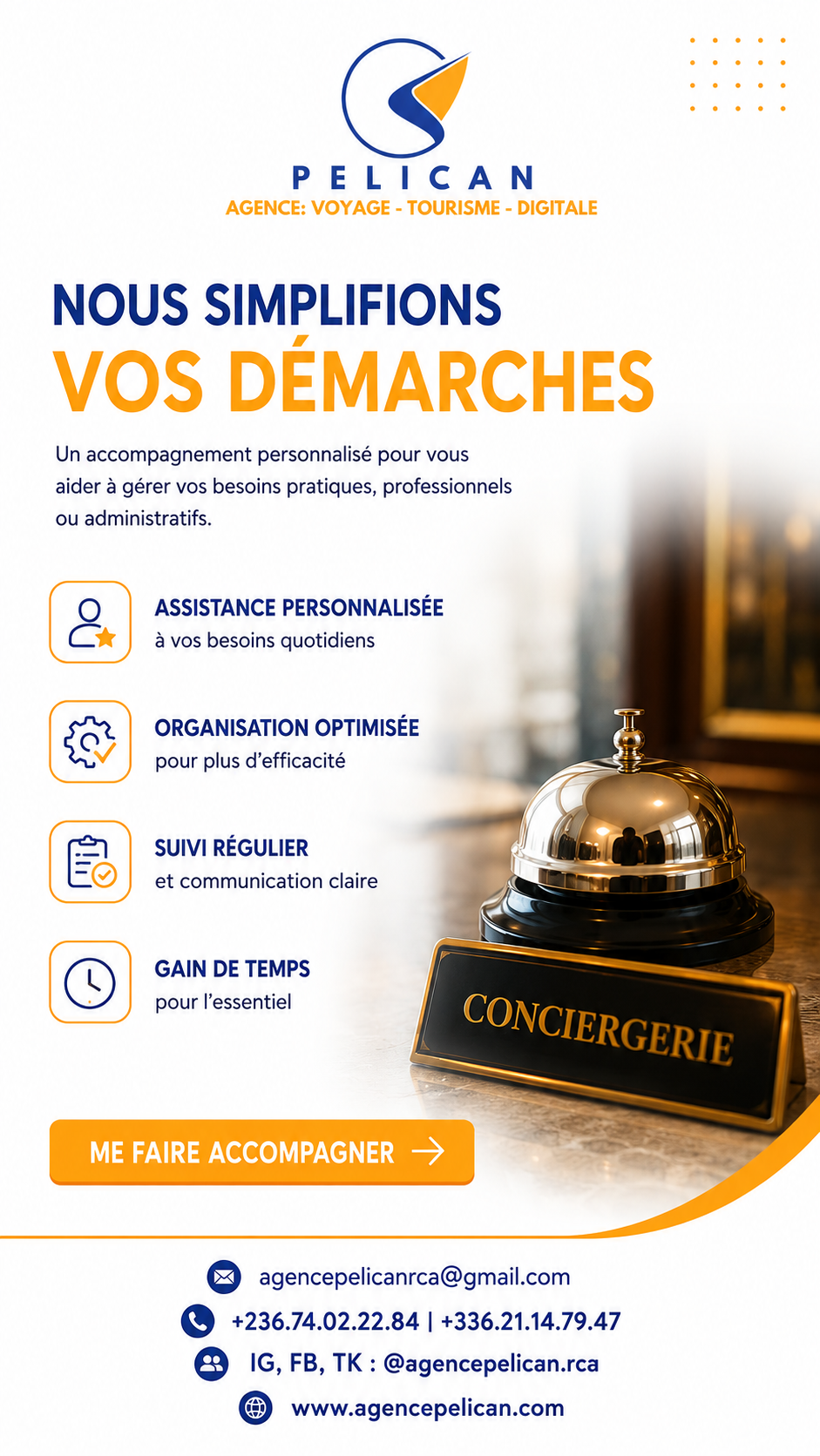 Visuel Pélican pour le service de conciergerie