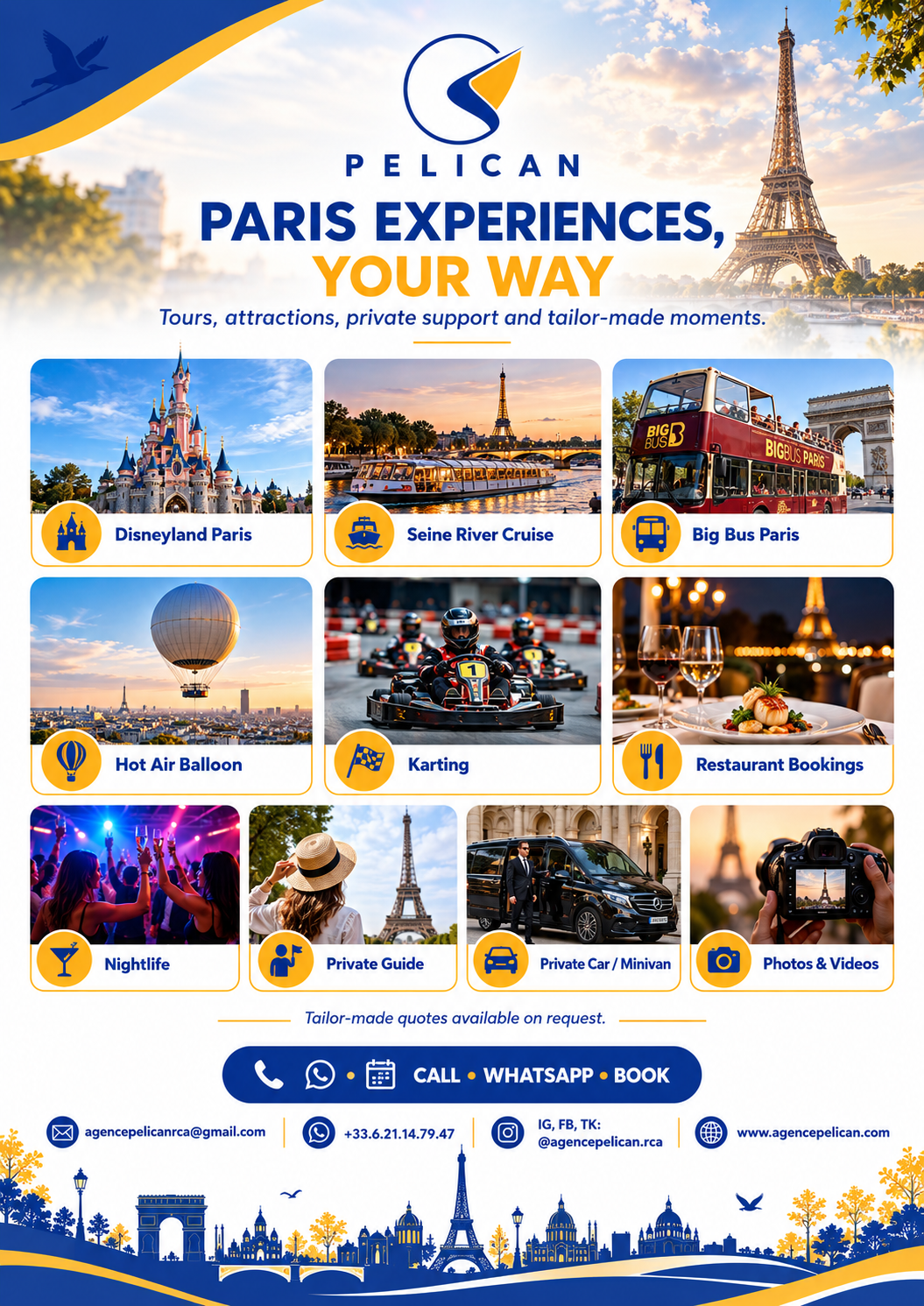 Agence Pélican — expériences à Paris