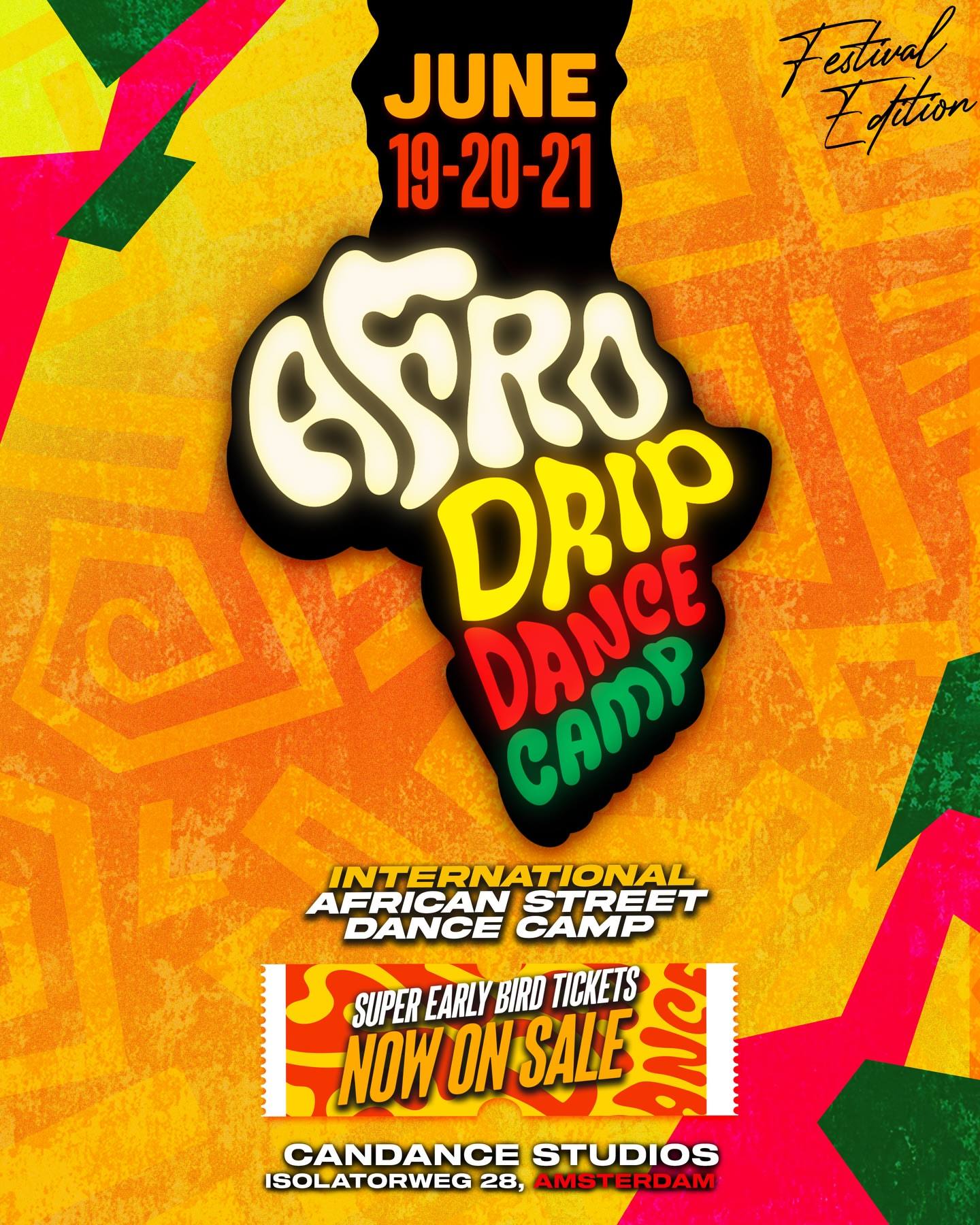 Affiche Afro Drip Dance Camp