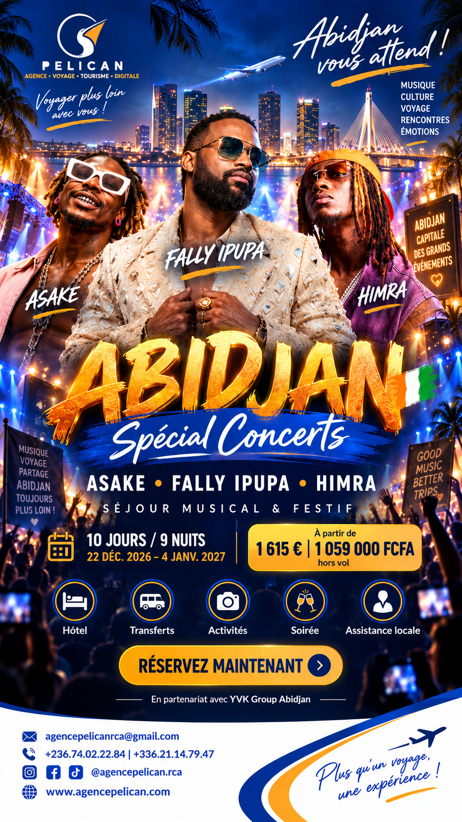 Abidjan — affiche officielle du séjour