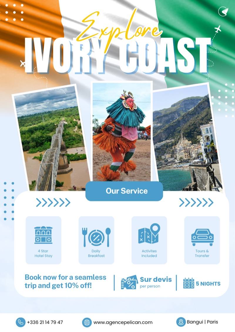 Explore Côte d'Ivoire — formule voyage Pélican