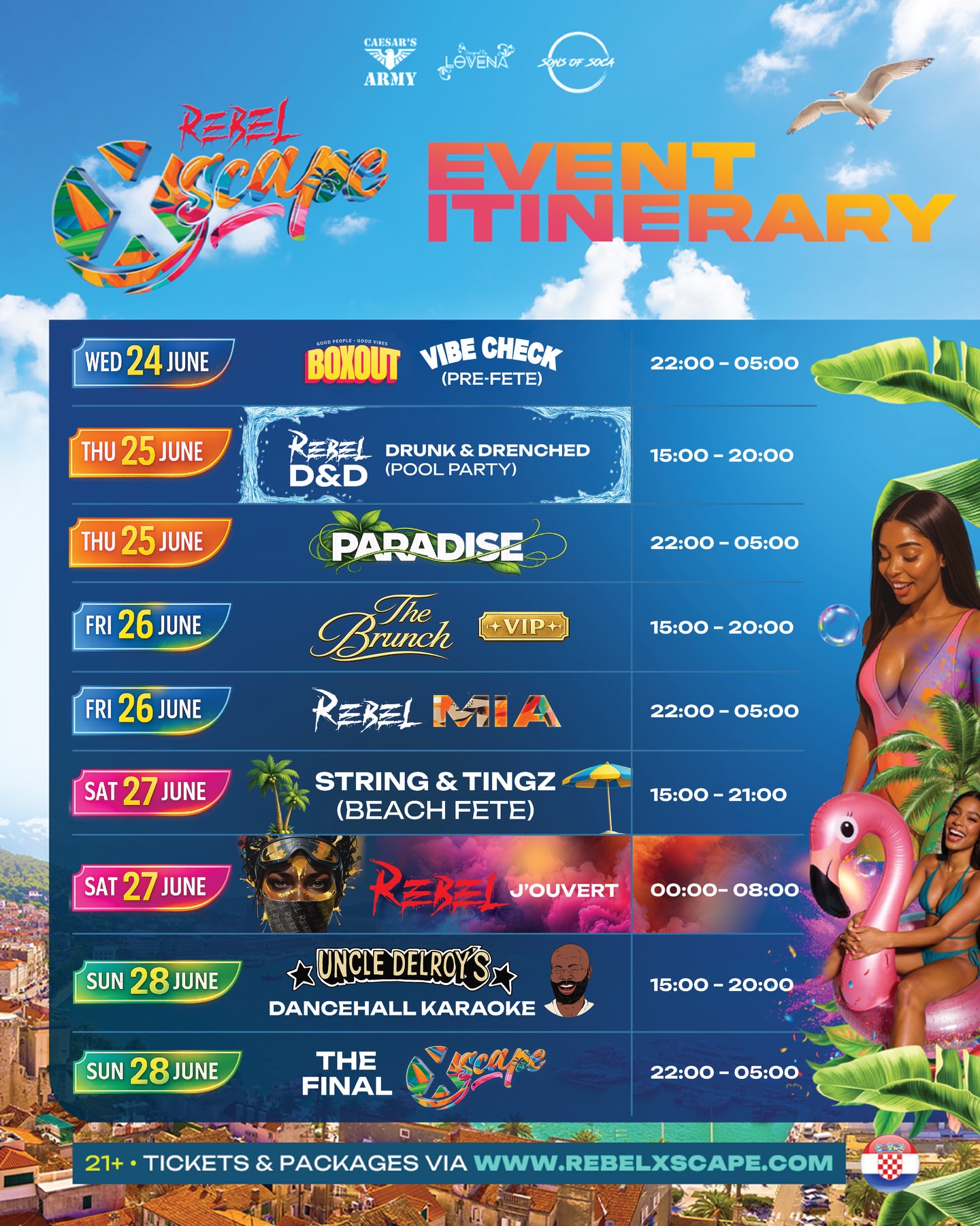 Rebel Xcape Croatia 2026